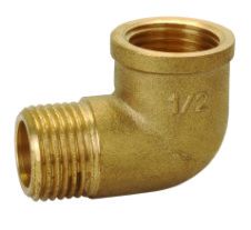 1" Brass M x F Elbow - Click Image to Close
